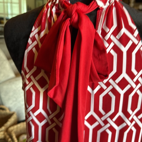 Mud Pie Burgundy Jigsaw Dress Size Medium - Picture 6 of 9